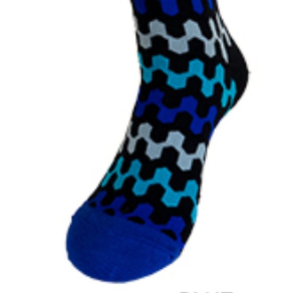 Robert Lewis Blue Neck Tie Hanky Socks Box 3 Set - Picture 5 of 8